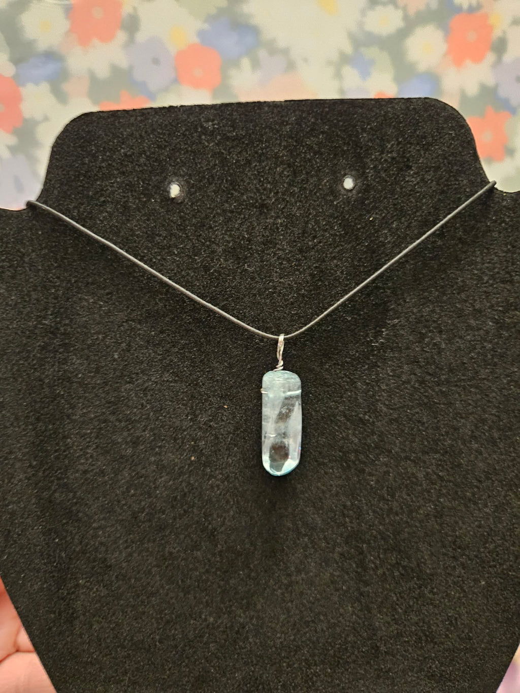Blue crystal Necklace