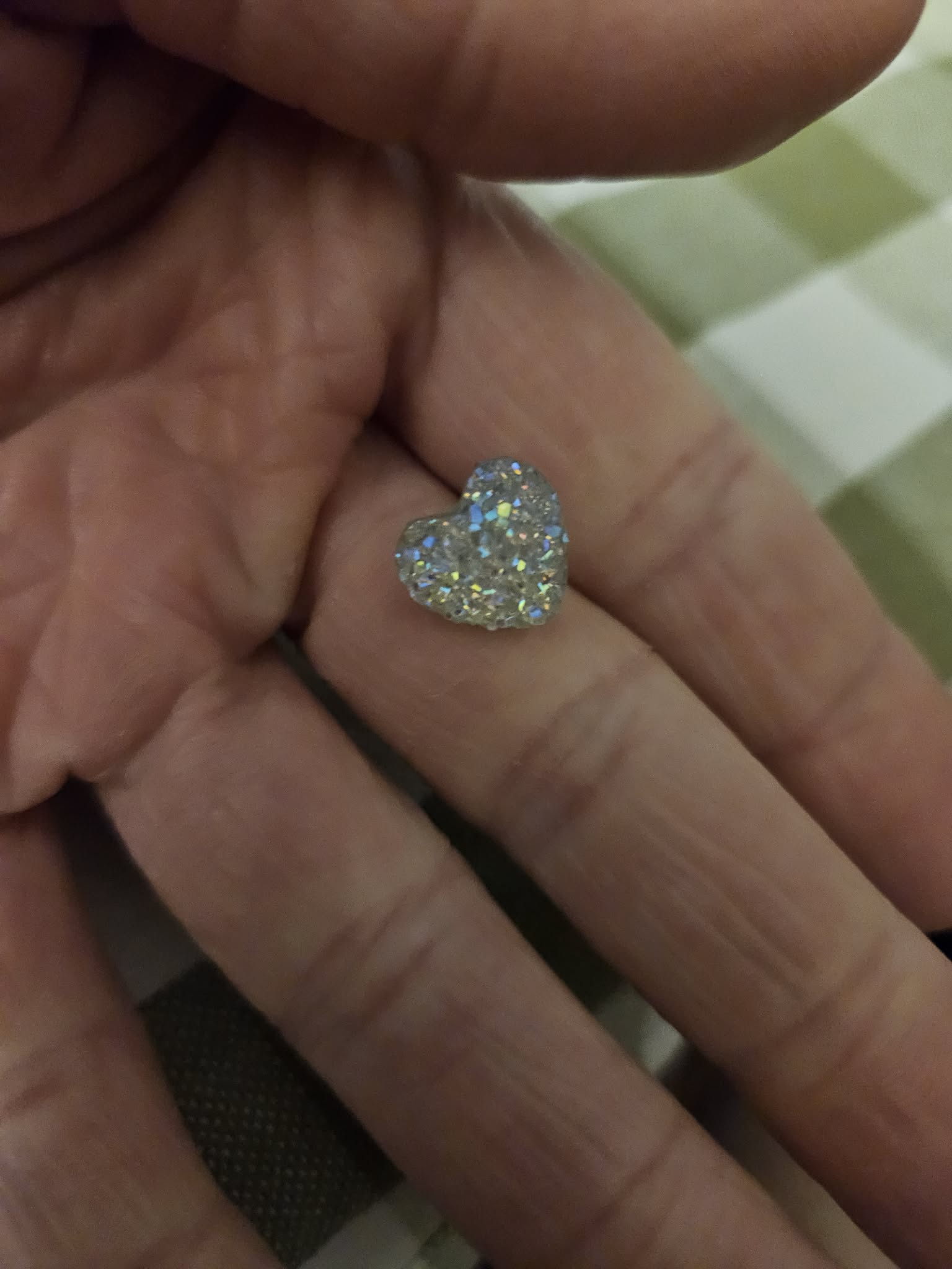 Sparkly Specks, Heart Rhinestone Studs