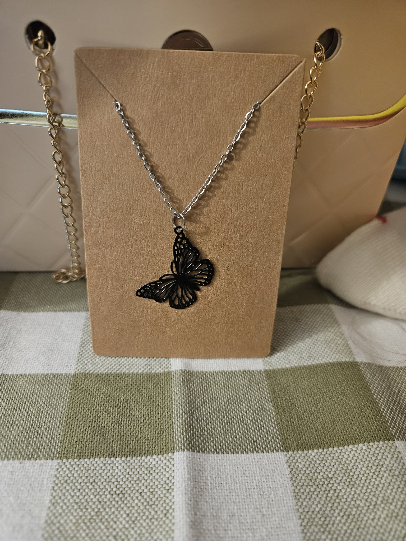 Black Butterfly Set Style # 2 (Short Earrings)